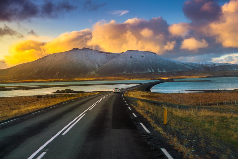Scenic view along Iceland's Ring Road